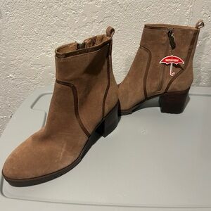 Blondo Tan Waterproof Ankle Booties